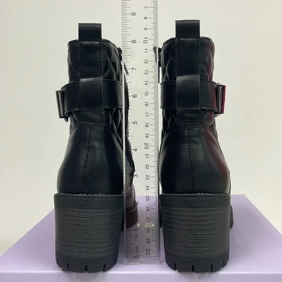 Brand new with box Women’s Madden Girl Black Harlow Combat Boots. Size is 9.5. - Picture 9 of 16